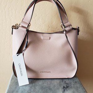 Calvin Klein satchel handbag NWT Blush Pink